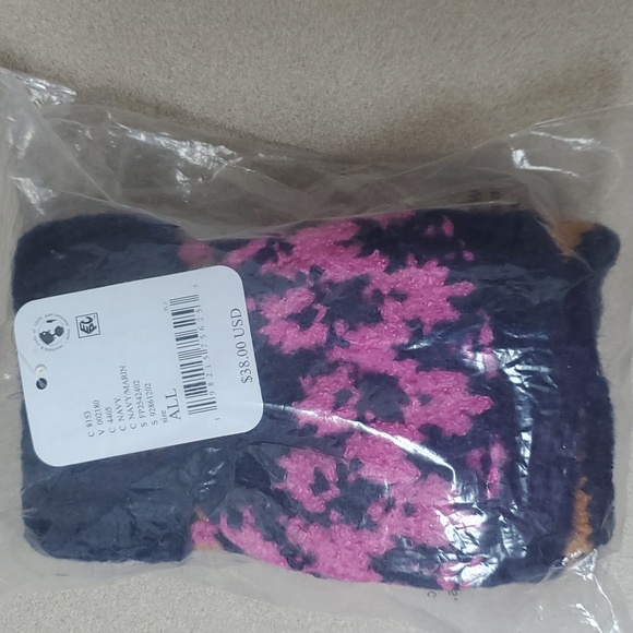 Free People First Frost Fairisle Gloves/Navy - Picture 7 of 9